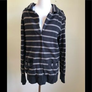 Vans Hoodie Button Down - Size Small - Navy Blue